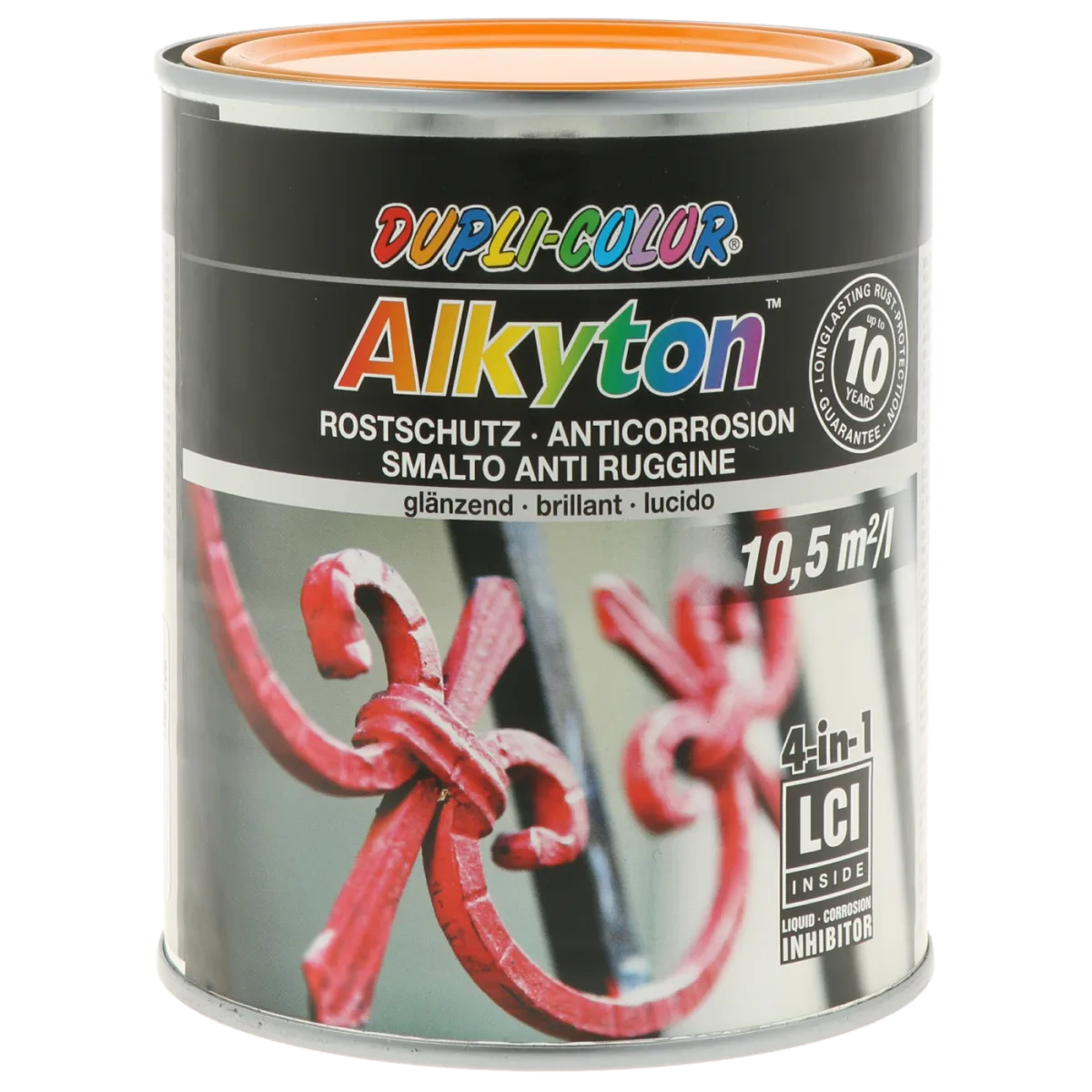 Антикорозійна алкідно-уретанова емаль Dupli-Color Alkyton RAL Colors, Special Colors, чорний, 750 мл