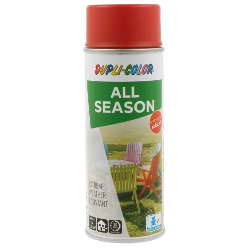 Синтетична емаль в аерозолі Dupli-Color All Season, RAL 9010 чисто-білий, глянцевий, 400 мл