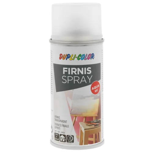 Водний акриловий лак-спрей Dupli-Color Firnis Spray Aqua, матовий, 150 мл