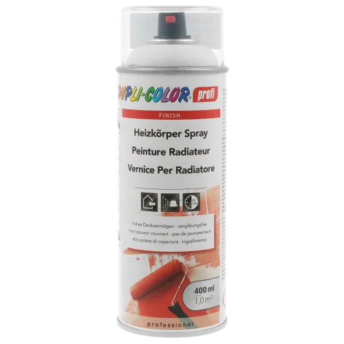 Акрилова фарба-спрей для радіаторів Dupli-Color Profi Radiator Spray, S 0500 N (білий за NCS), сатиновий, 400 мл