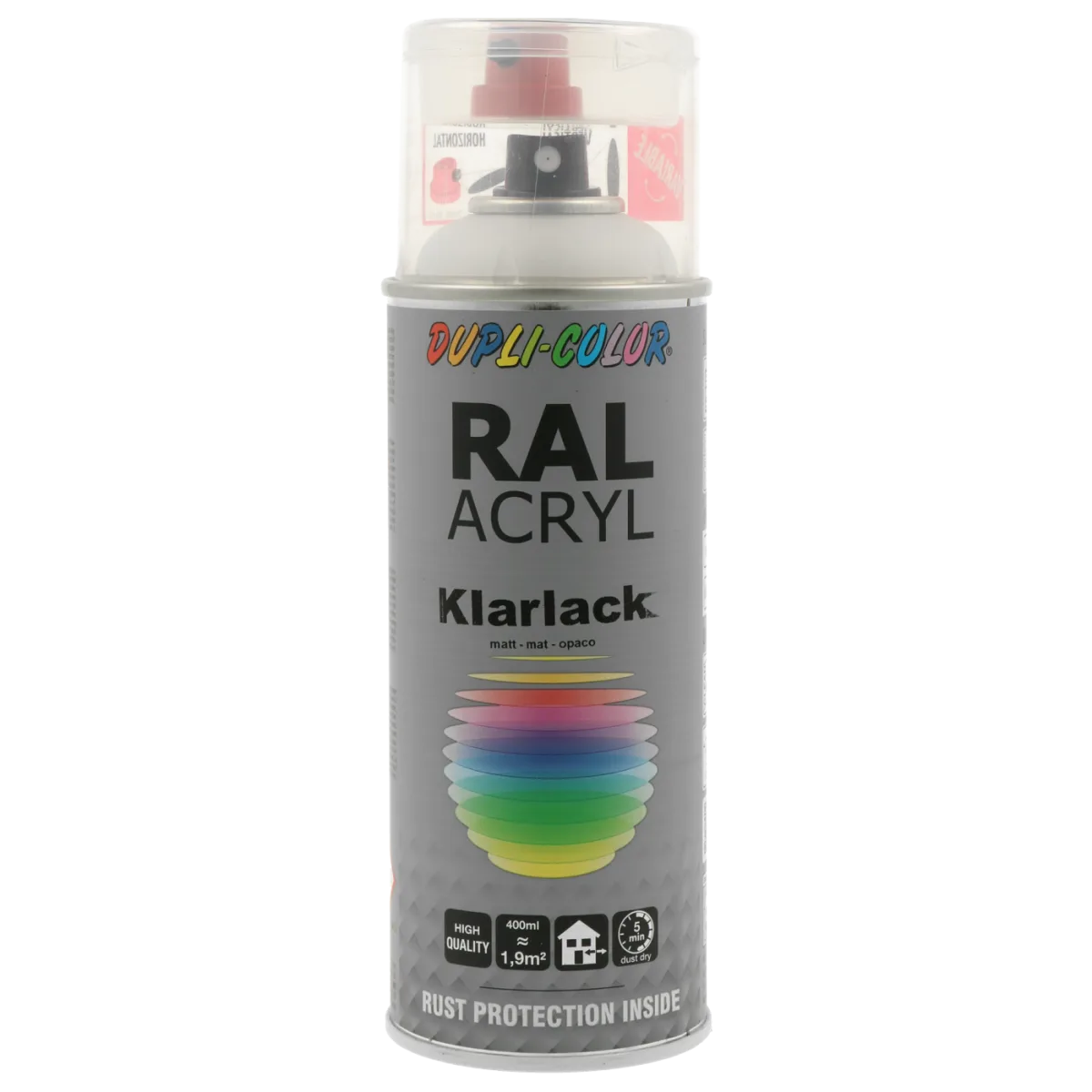 Прозорий акриловий лак Dupli-Color RAL Acryl Clear Coat, глянцевий, 400 мл