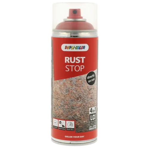 Антикорозійна фарба 4 в 1 Dupli-Color Rust Stop 4in1, RAL 1021 рапсово-жовтий, сатиновий, 400 мл