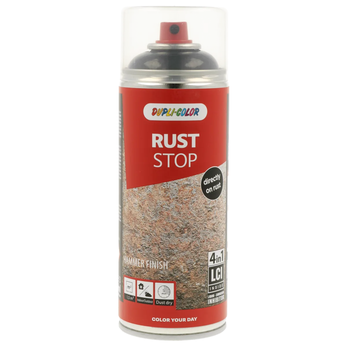 Антикорозійна молоткова фарба 4 в 1 Dupli-Color Rust Stop 4in1 Hammerfinish, 400 мл