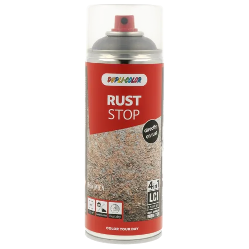 Антикорозійна залізо-слюдяна фарба 4 в 1 Dupli-Color Rust Stop 4in1 Iron Mica, срібний, 400 мл