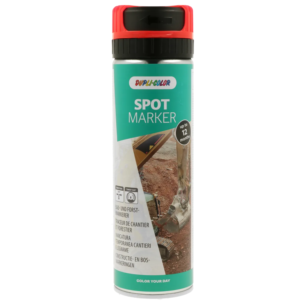 Краска-спрей для разметки Dupli-Color Spotmarker for Construction, белый, 500 мл