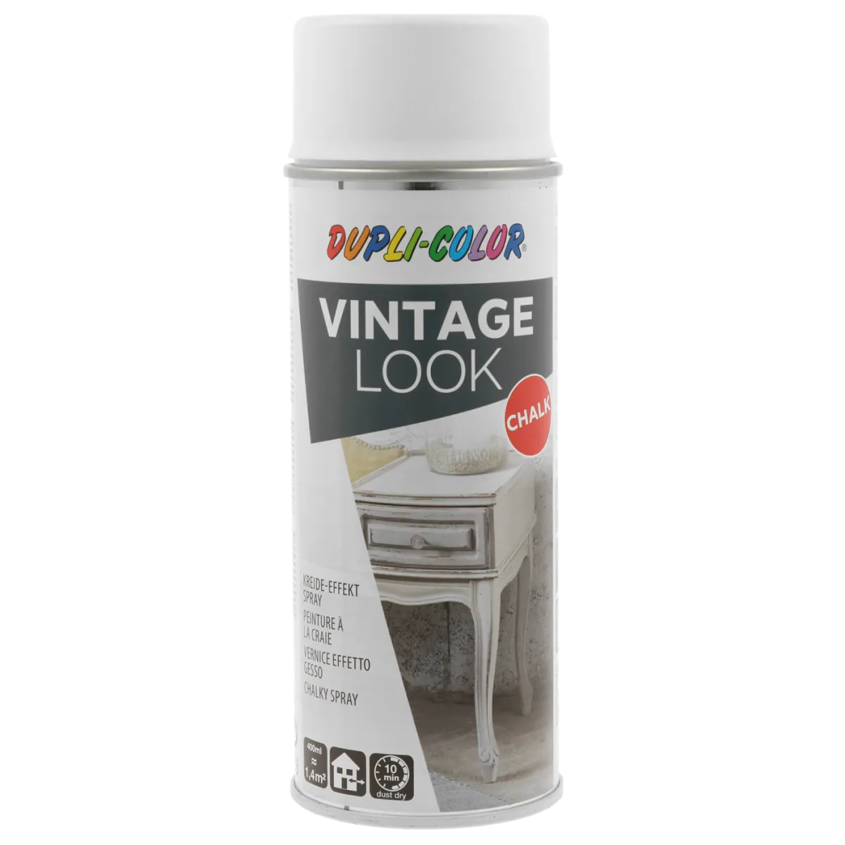 Крейдяна фарба-спрей з вінтажним ефектом Dupli-Color Vintage Look, Gobi grey (сірий), 400 мл