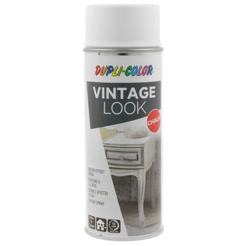 Крейдяна фарба-спрей з вінтажним ефектом Dupli-Color Vintage Look, Taiga white (білий), 400 мл