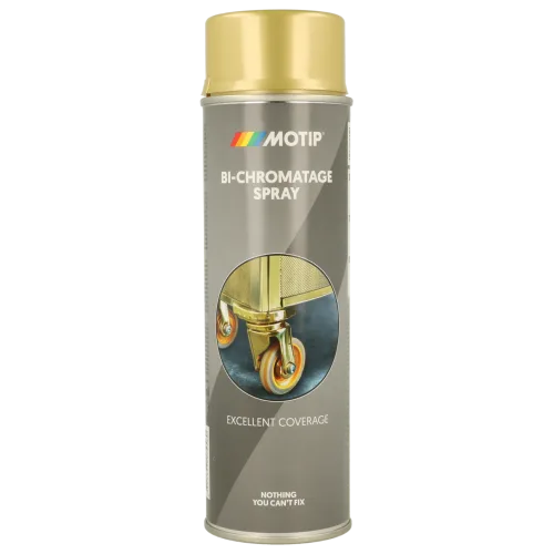 Золотиста бі-хроматна фарба MOTIP Bi-Chromatage Spray, 500 мл