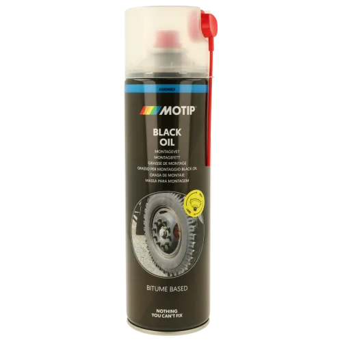 Чёрное смазочное масло-спрей для резьбовых соединений MOTIP Black Oil, 500 мл