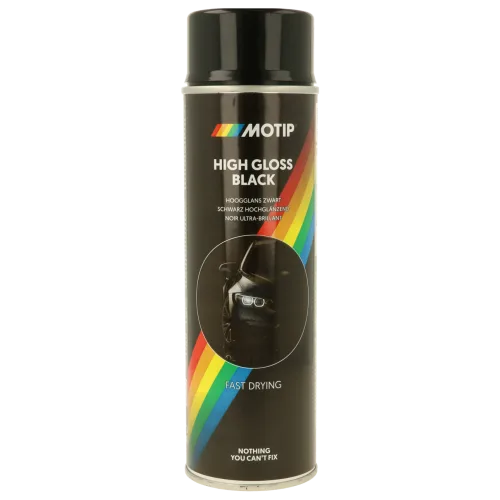 Чорна акрилова фарба MOTIP Black Paint, матовий, 500 мл