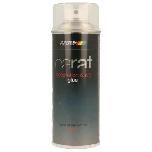 Швидковисихний аерозольний клей для декору MOTIP Carat Adhesive Spray, 400 мл