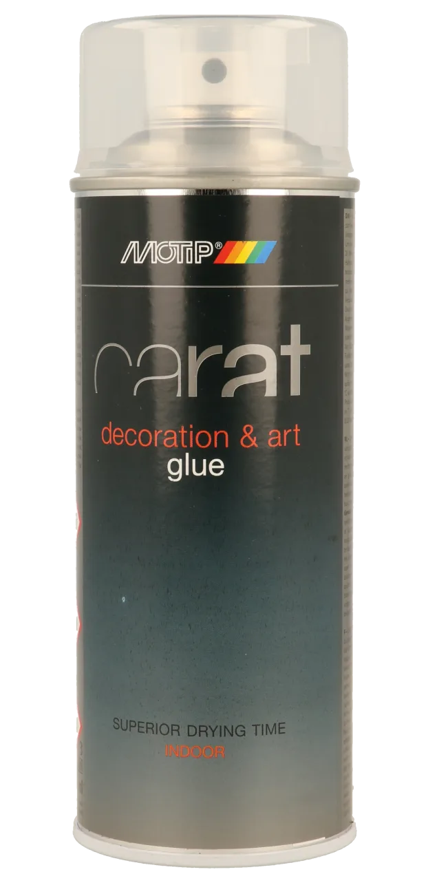 Быстросохнущий аэрозольный клей для декора MOTIP Carat Adhesive Spray, 400 мл