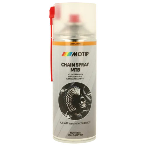 Вологе мастило для велосипедного ланцюга MOTIP Chain Spray MTB, 400 мл