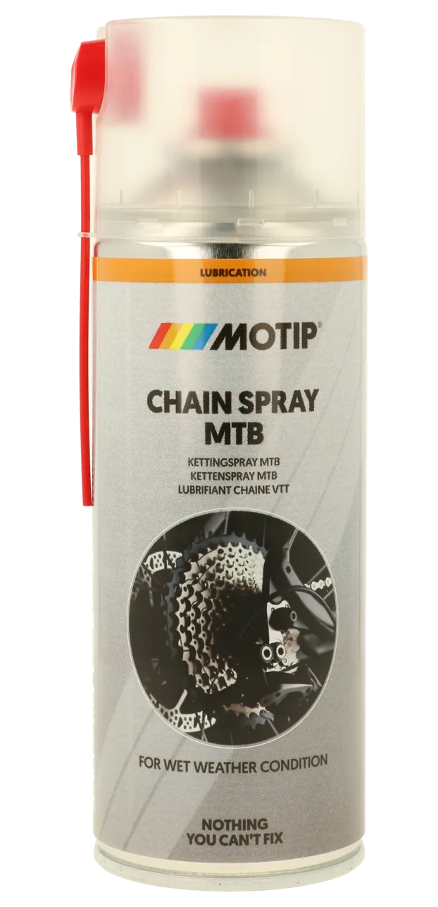 Вологе мастило для велосипедного ланцюга MOTIP Chain Spray MTB, 400 мл