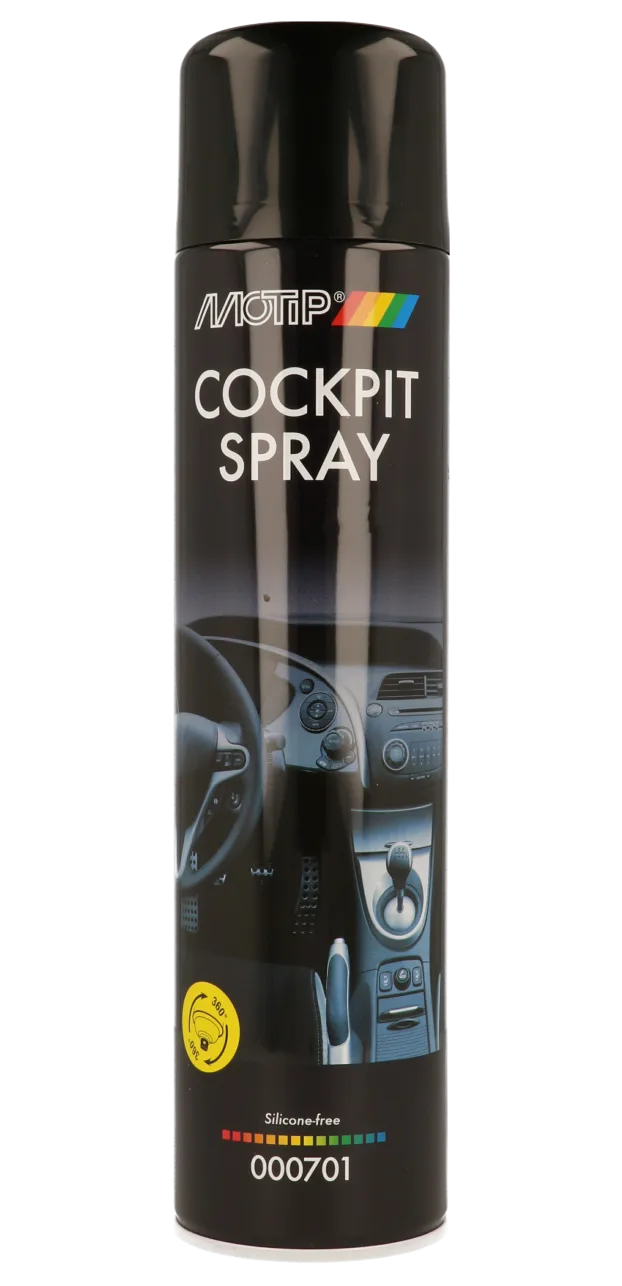 Поліроль для торпеди напівглянцева MOTIP Cockpitspray Semi Gloss, 600 мл