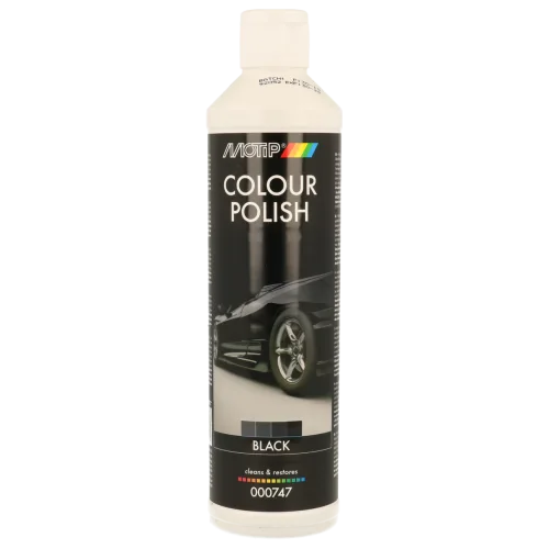 Кольорова поліроль для усунення подряпин MOTIP Colour Polish, чорний, 500 мл