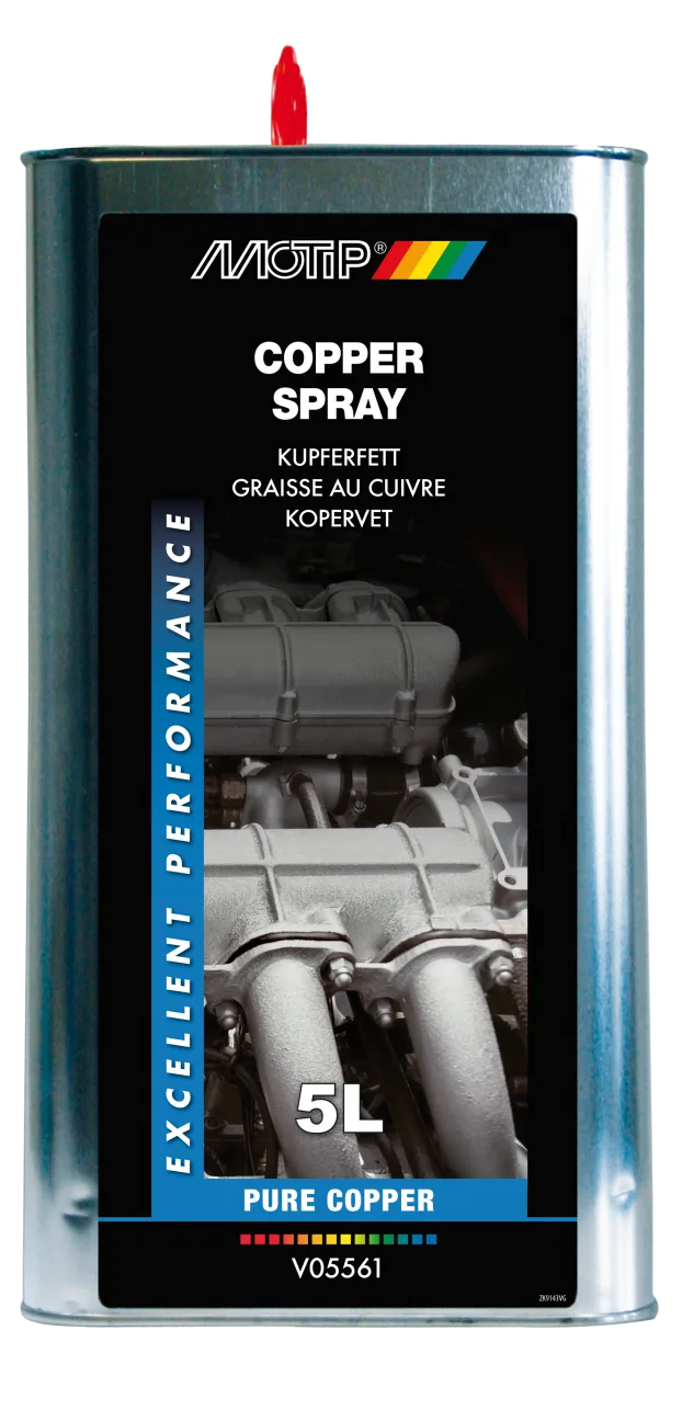 Медная смазка-спрей (большая тара) MOTIP Copper Spray (Drum), 5 л
