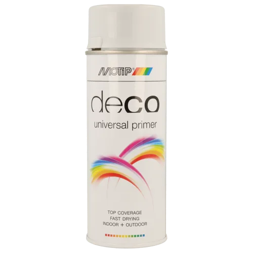 Ґрунт-наповнювач для декоративних робіт MOTIP Deco Primer, білий (ґрунт), 400 мл