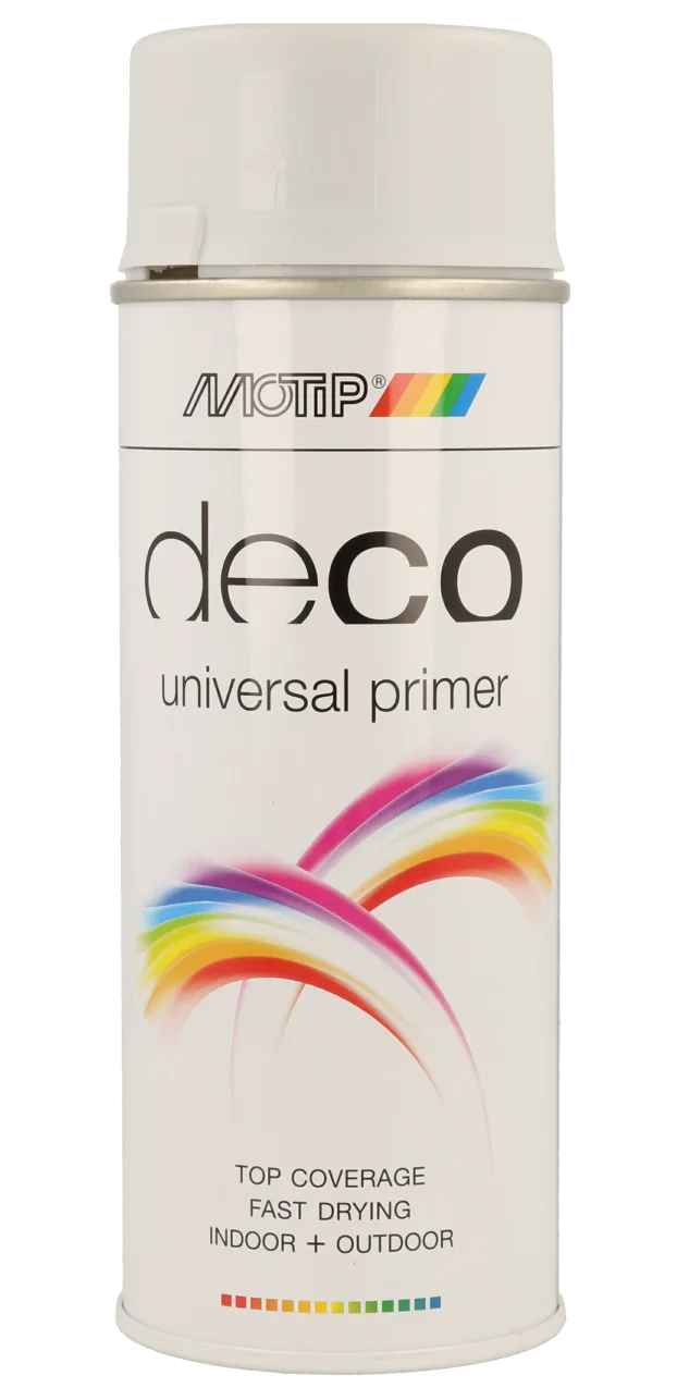 Ґрунт-наповнювач для декоративних робіт MOTIP Deco Primer, білий (ґрунт), 400 мл