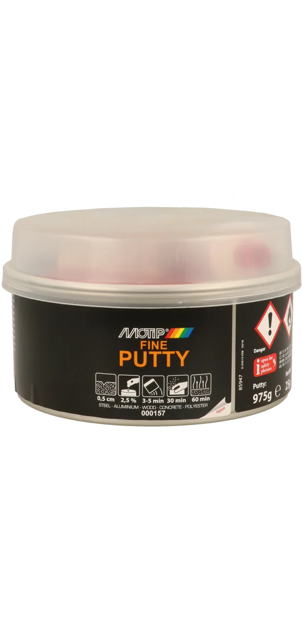 Двокомпонентна дрібнозерниста шпаклівка MOTIP Fine Putty, 1 кг