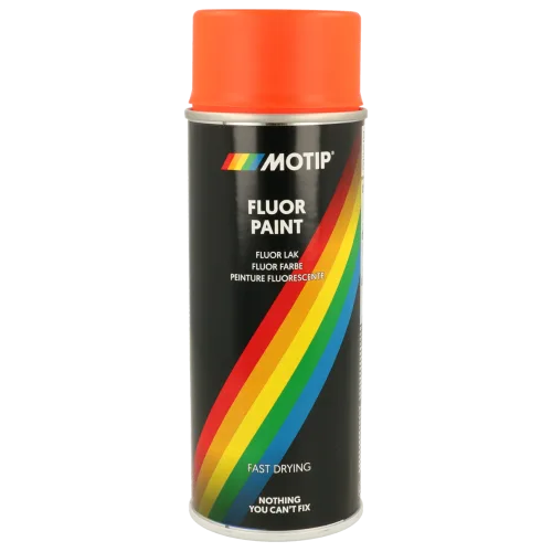 Флуоресцентна акрилова фарба-спрей MOTIP Fluorescent Paint, червоний, 400 мл