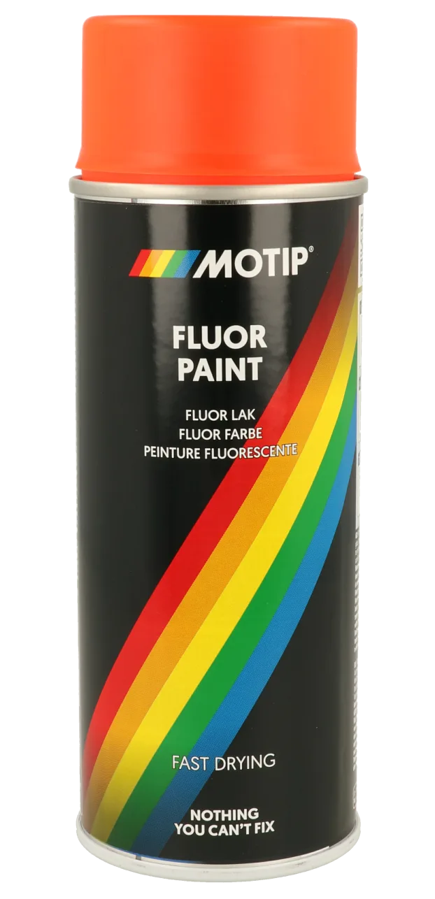 Флуоресцентна акрилова фарба-спрей MOTIP Fluorescent Paint, рожевий, 400 мл