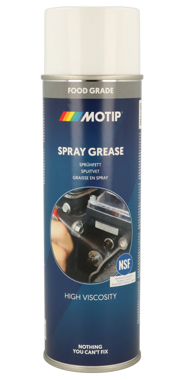 Харчове мастило-спрей з PTFE MOTIP Food Grade - Spray Grease, 500 мл