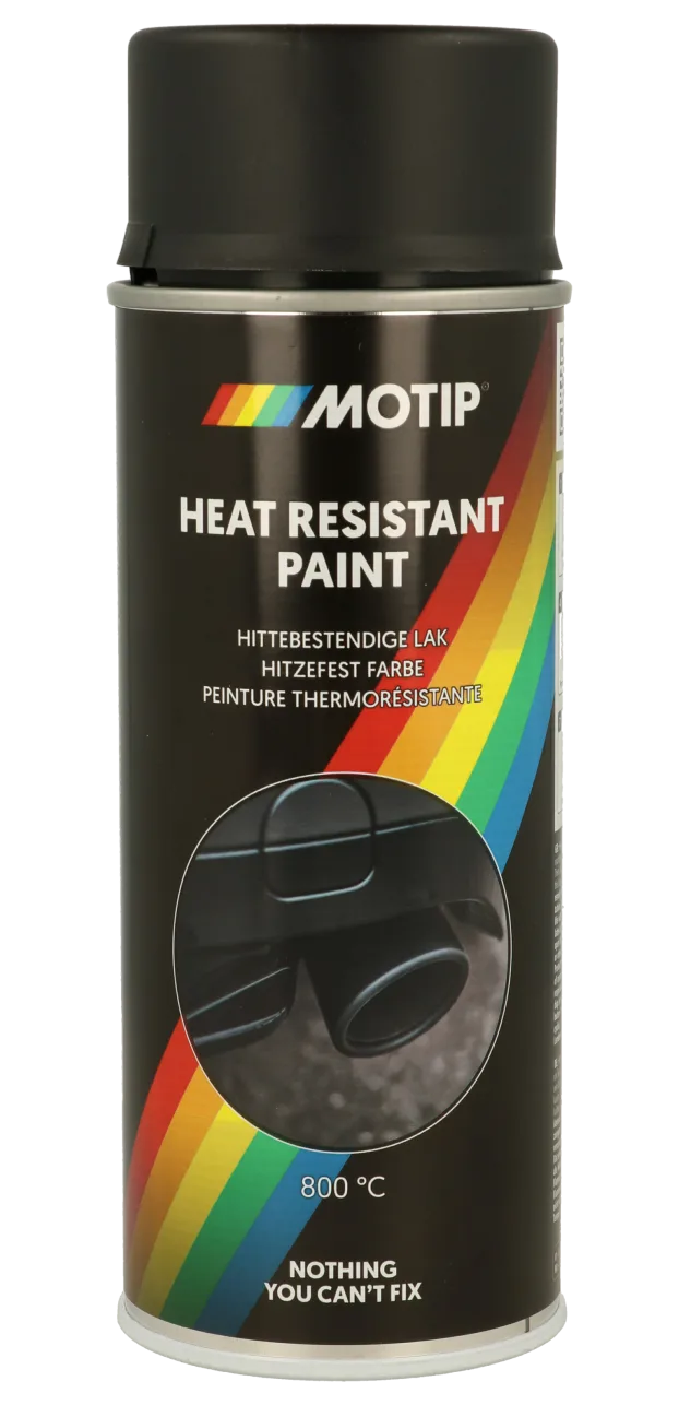 Термостійка фарба MOTIP Heat Resistant Paint, чорний, 150 мл
