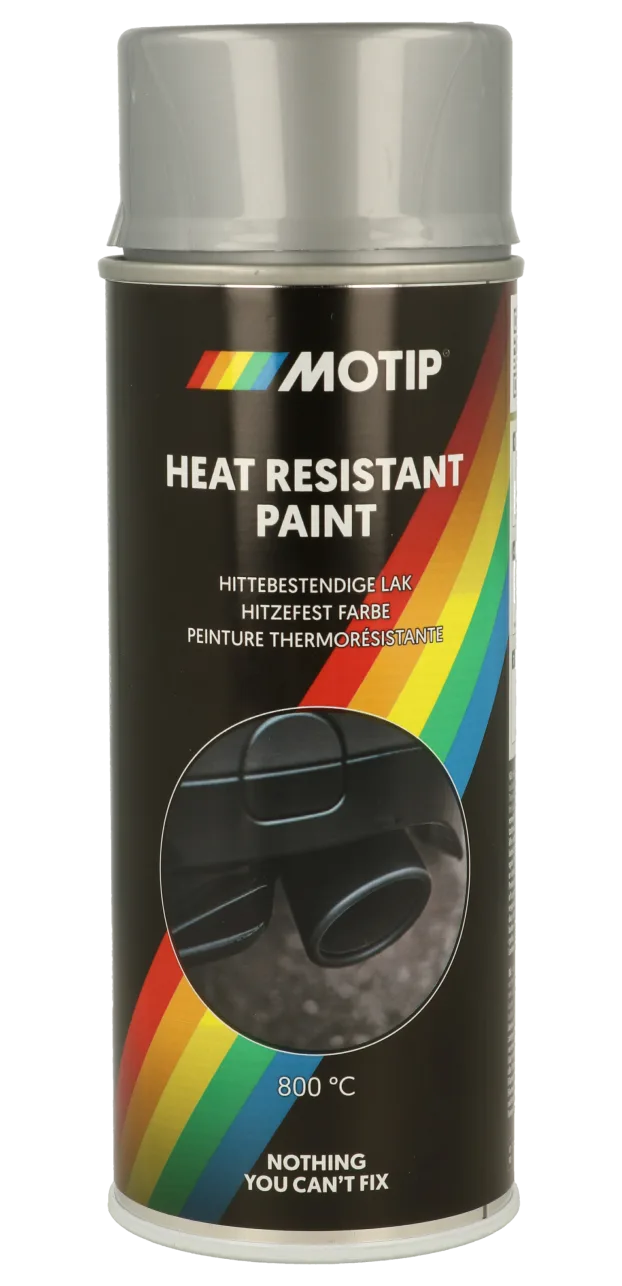 Термостійка фарба срібляста MOTIP Heat Resistant Paint (Silver), 400 мл