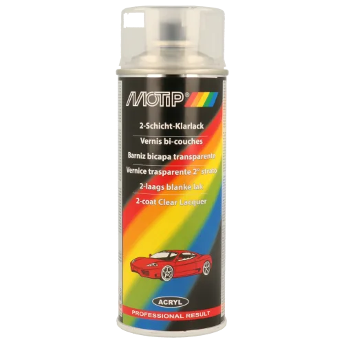 Безбарвний акриловий лак для кузова MOTIP Kompakt Clear Coat, 400 мл