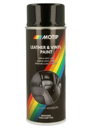 Краска для кожи и винила MOTIP Leather & Vinyl Paint, черный, 200 мл