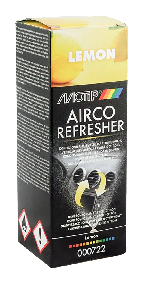 Освіжувач кондиціонера автомобіля MOTIP Airco Refresher, лимон, 150 мл