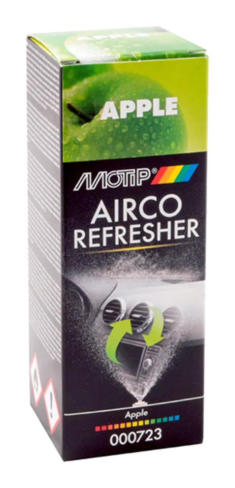 Освежитель кондиционера автомобиля MOTIP Airco Refresher, яблоко, 150 мл