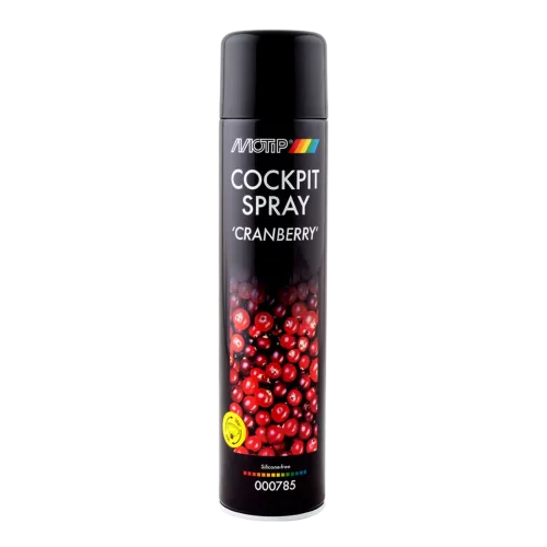 Поліроль для торпеди MOTIP Cockpitspray, журавлина, 600 мл