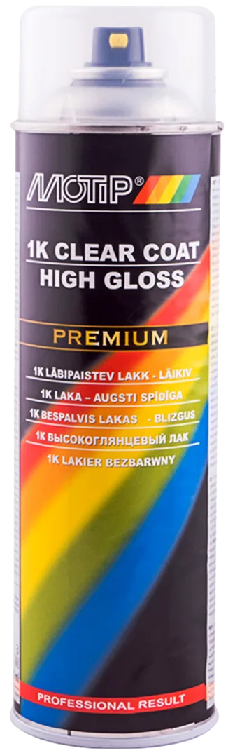 Однокомпонентний акриловий лак MOTIP 1K Clear Coat, 500 мл