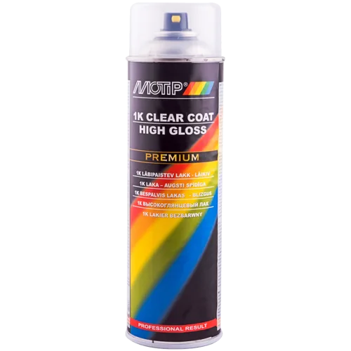 Однокомпонентний акриловий лак MOTIP 1K Clear Coat, 500 мл