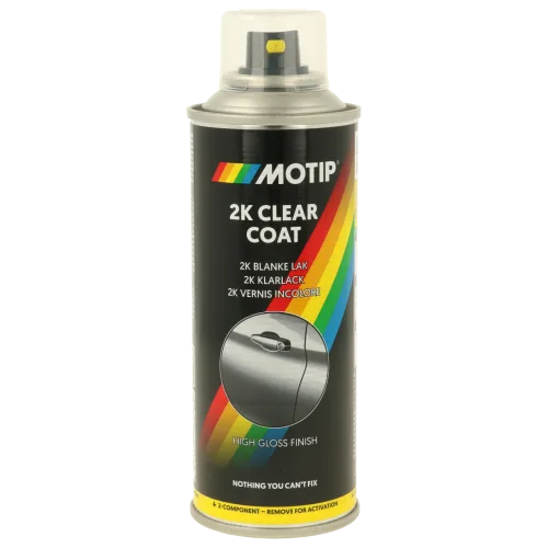 Двокомпонентний акриловий лак MOTIP 2K Clear Coat, високий глянець, 200 мл