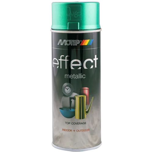 Аерозольна емаль з ефектом металік Motip Deco Effect зелена, 400 мл