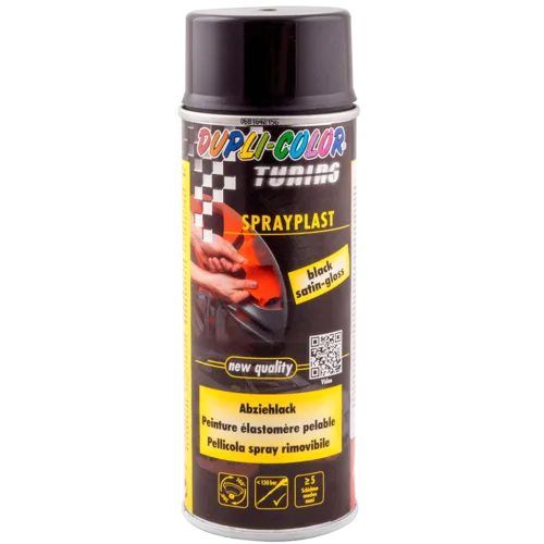 Набір 2+1 Рідка гума Dupli-Color Sprayplast чорна глянцева, 400 мл