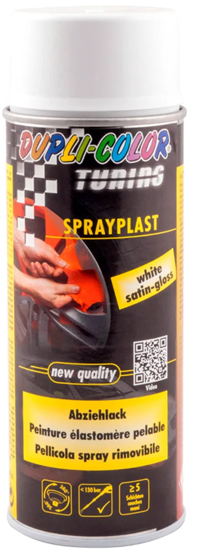 Набір 2+1 Рідка гума Dupli-Color Sprayplast біла глянцева, 400 мл