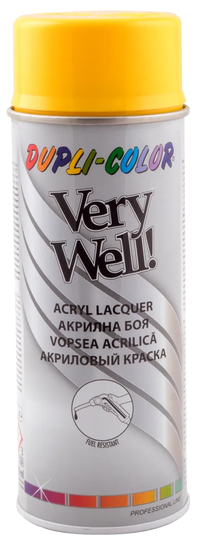 Акриловая эмаль Dupli-Color Very Well RAL 1021 жёлтый, 400 мл