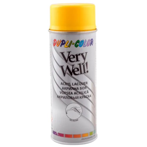 Акриловая эмаль Dupli-Color Very Well RAL 1021 жёлтый, 400 мл