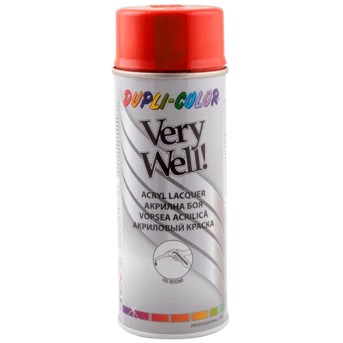 Акриловая эмаль Dupli-Color Very Well RAL 2002 ярко-оранжевый, 400 мл