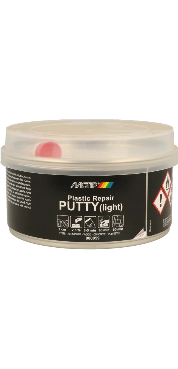 Двухкомпонентная шпатлёвка для пластика MOTIP Plastic Repair Putty, 420 г
