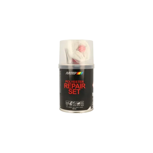 Двокомпонентний поліефірний ремонтний набір зі скловолокном MOTIP Polyester Repair Set, 250 г