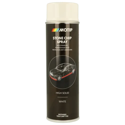 Антигравій у балончику (високий вміст сухого залишку) MOTIP Stone Chip Spray 500 ml (High Solid), чорний, 500 мл
