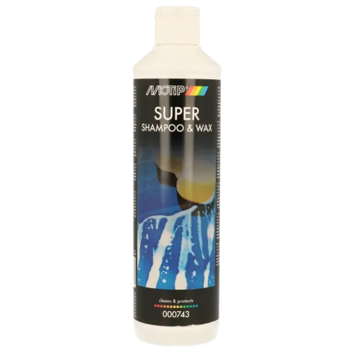 Автошампунь с воском MOTIP Super Shampoo & Wax, 500 мл