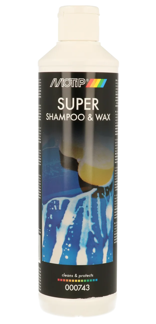 Автошампунь с воском MOTIP Super Shampoo & Wax, 500 мл