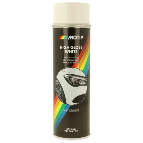 Біла акрилова фарба MOTIP White Paint, глянцевий, 500 мл